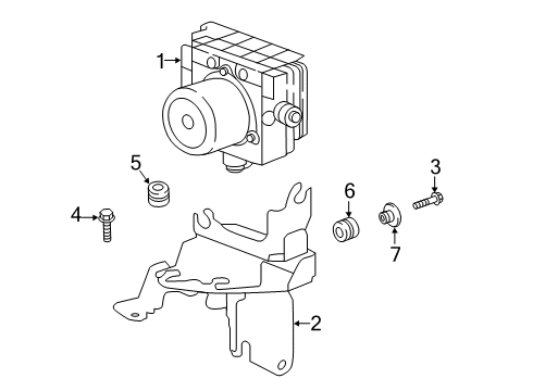 2020 Nissan Kicks ABS Components Diagram