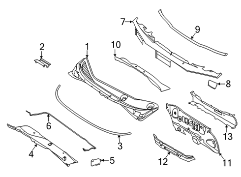 Extension-Cowl Top Diagram for F6318-5EEMA