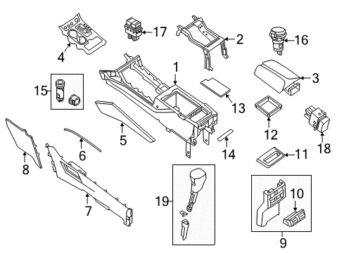 Panel-Console,A Diagram for 96992-9UH2A