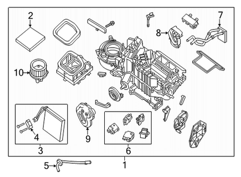 Blower Assembly-Air Conditioner Diagram for 27210-9BU0C