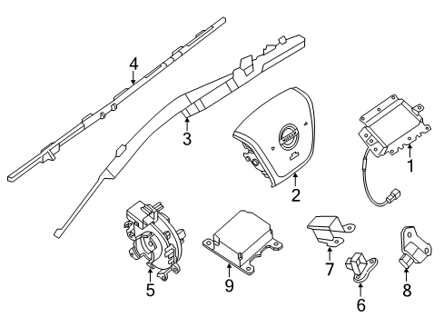 2021 Nissan NV Air Bag Components Diagram