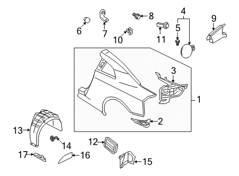 2021 Nissan GT-R Fuel Door Diagram