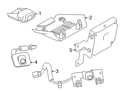 Camera Assembly-Lane Keep Diagram for 284G3-6CA3A