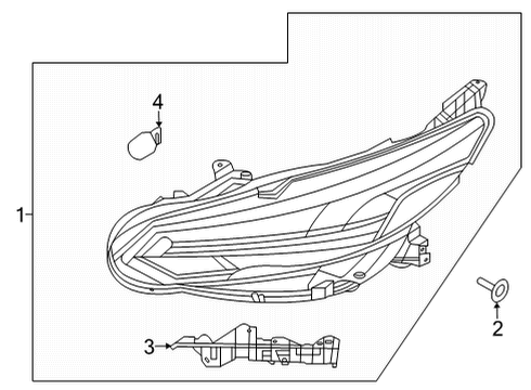 Bracket Assy-Headlamp,LH Diagram for 26092-6LB5A