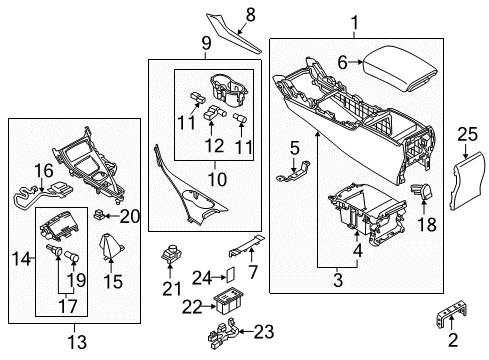 LED UNIT Diagram for 26435-5CA1B