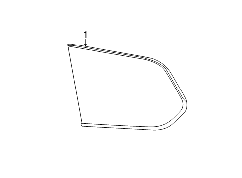 2020 Nissan Pathfinder Glass & Hardware - Quarter Panel Diagram