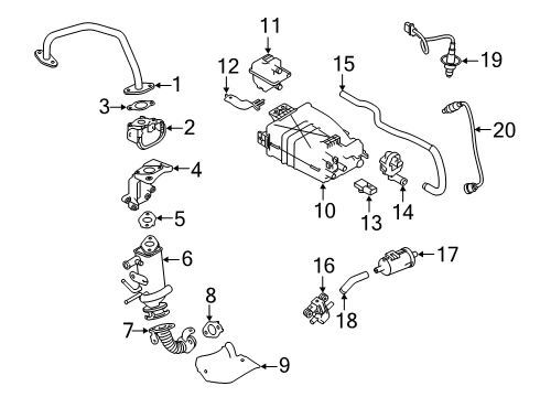 2022 Nissan Altima Emission Components Diagram 3