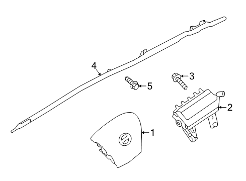 Module Assembly-Curtain Air Bag,RH Diagram for 985P0-9FV7A