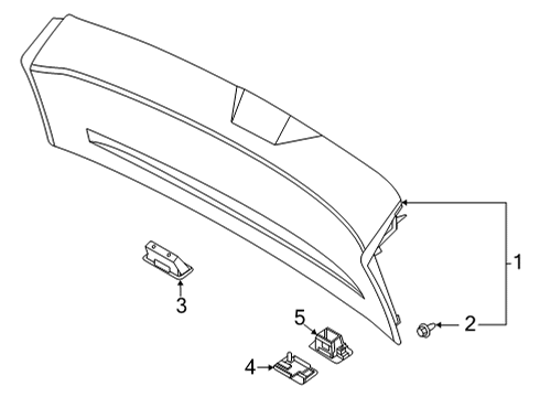 Cap-Back Door Finisher Diagram for 90910-6RA0A