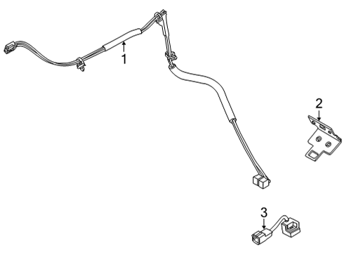 Bracket-Telephone Unit Diagram for 25233-9BU0A