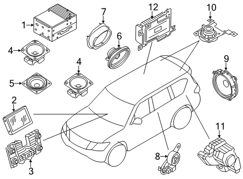 2022 Nissan Armada Sound System Diagram