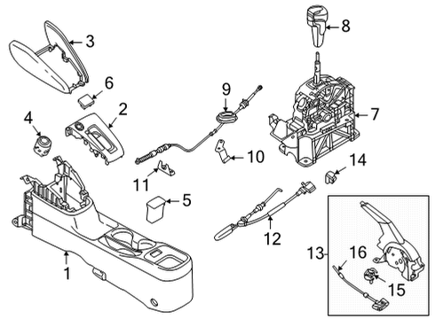 Switch Assy-Ignition Diagram for 25150-5RA0B