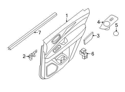 FINISHER Assembly-Rear Door RH Diagram for 829A0-9PR1B