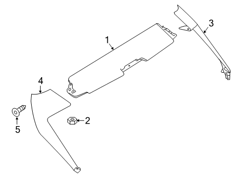 2021 Nissan Leaf Rear Spoiler Diagram