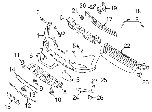 Bumper & Components, Spoiler - 2020 Nissan Rogue