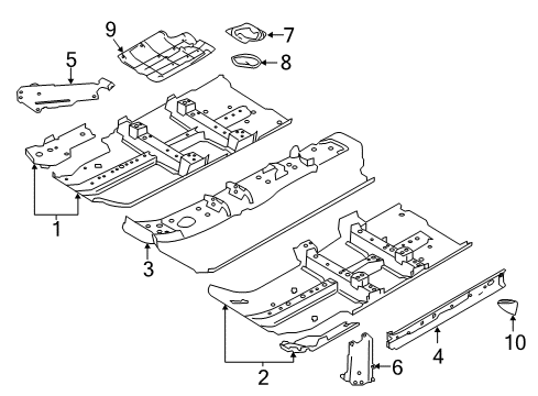 SILL Inner RH Diagram for 76450-6MT0A