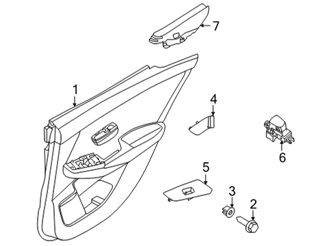 Finisher Assy-Rear Door,RH Diagram for 829A0-6LB1A
