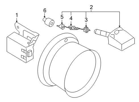 2020 Nissan 370Z Tire Pressure Monitoring Diagram