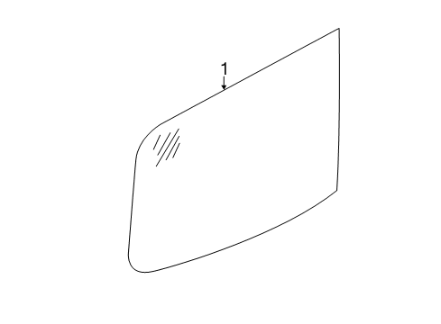 2021 Nissan NV Front Door Glass & Hardware Diagram 2