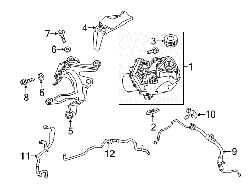 2021 Nissan Maxima P/S Pump & Hoses, Steering Gear & Linkage Diagram 2