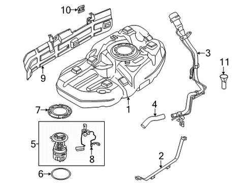 Nissan 17001-6SA0A Control Module Kit-Fuel Pump