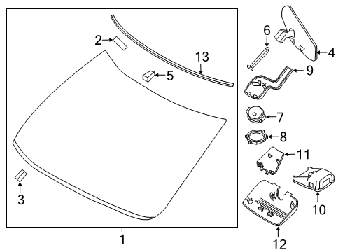 Nissan 28452-9DJ0B Bracket-Electric Unit