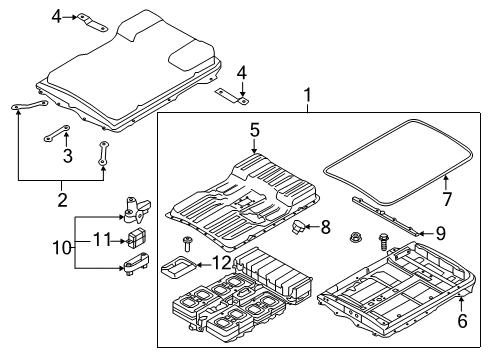 Nissan 295B0-3NA9B Battery Pack Assembly-Lithium Ion