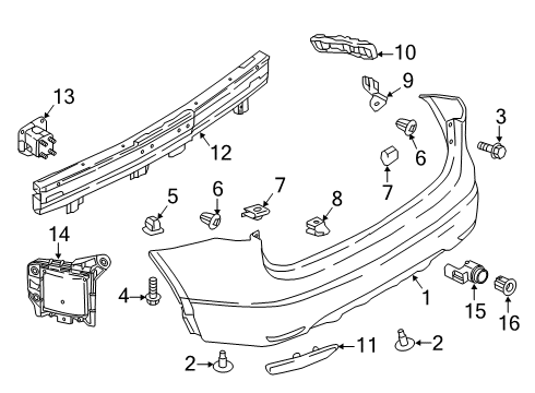 Nissan 28438-5FA5A Sensor Assy Distance