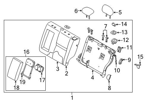 Nissan 87798-3GA1A Nut