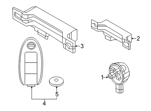 Nissan 285E1-6LA0D CONTROL ASSY - SMART KEYLESS