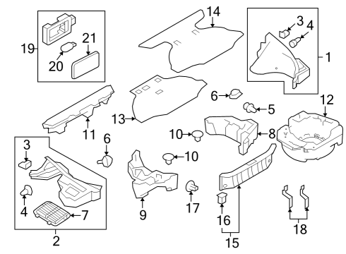 Nissan 85284-6GP0A CLIP