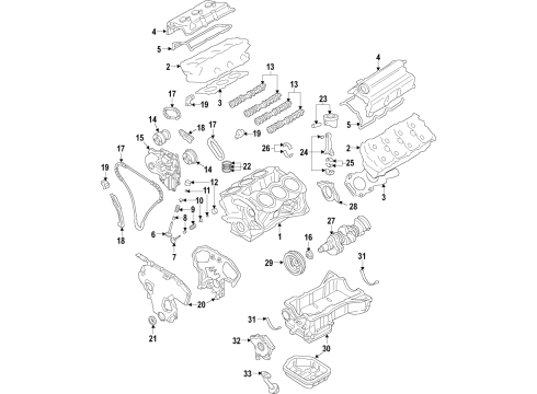 Nissan 12207-6TA5B Bearing-Crankshaft