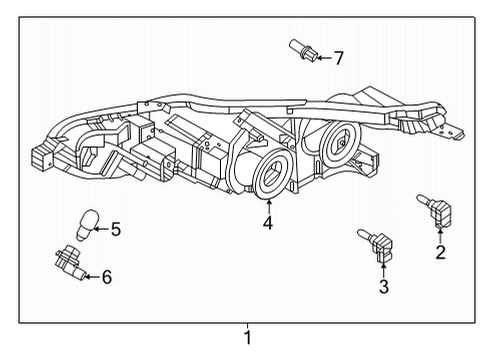 Nissan 26038-5EE0A Harness Assy-Headlamp