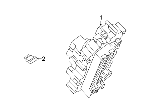 Nissan 24317-6LA2A Bracket-Fuse Block