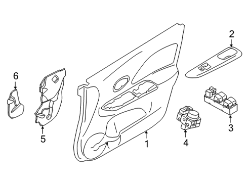 Nissan 96301-5EE6A Door Mirror Assy-RH