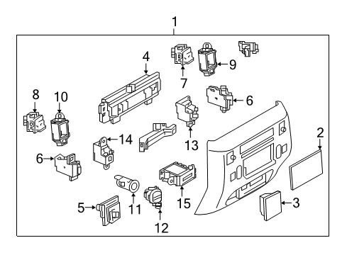 Nissan 969A1-6JL0A Tray-Console