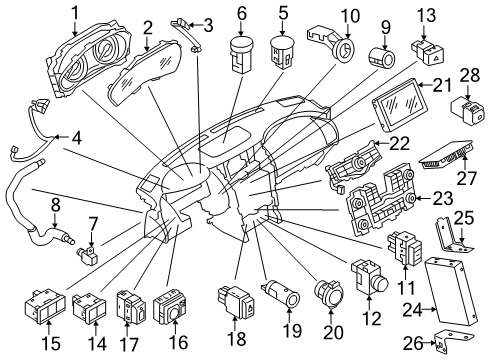 Nissan 284A1-6JG0A Controller Assembly - Camera