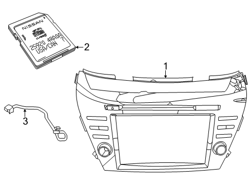 Nissan 25915-9UF0E Control Assembly - Av