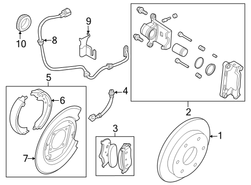 Nissan 36530-9BU0A Cable Assy-Brake,Rear RH