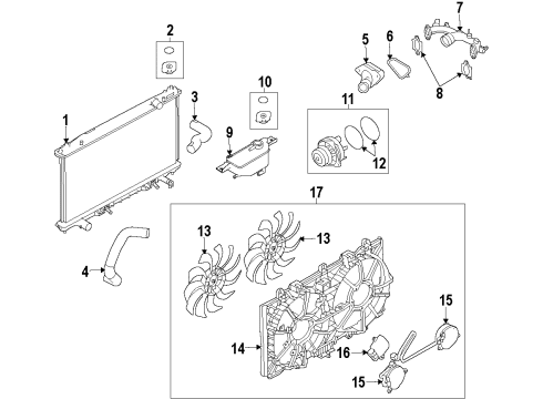 Motor Assy-Fan Diagram for 21487-3NF0B