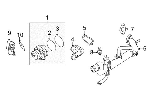 2020 Nissan Murano Water Pump Diagram