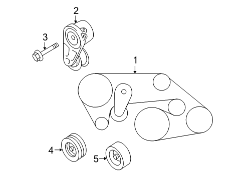 2021 Nissan GT-R Belts & Pulleys Diagram