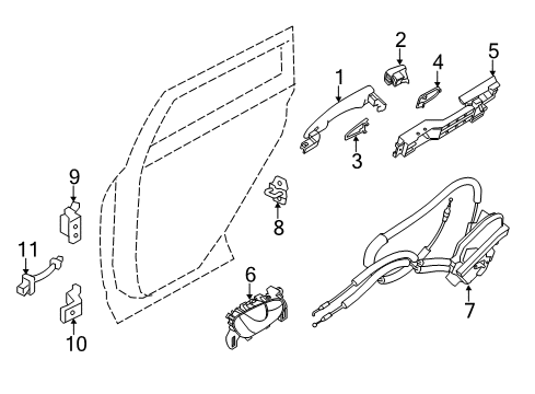 2020 Nissan Rogue Sport Front Door Diagram 3