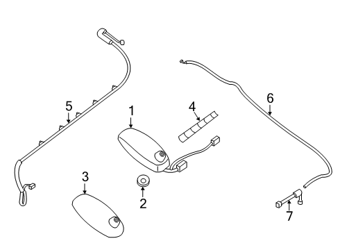 2020 Nissan Pathfinder Antenna & Radio Diagram