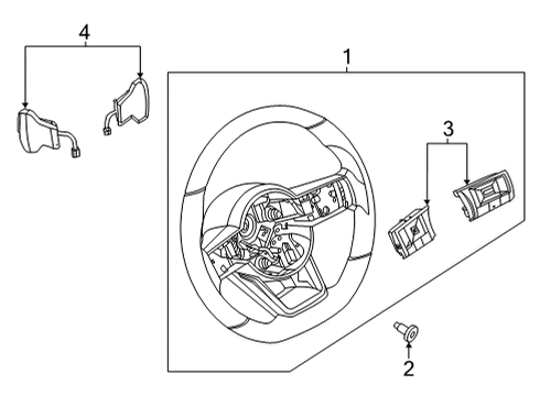 2021 Nissan Rogue Steering Column & Wheel, Steering Gear & Linkage Diagram 5