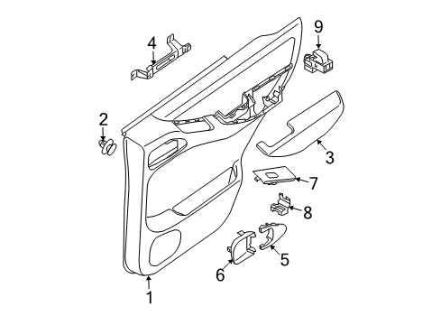 2021 Nissan Frontier Rear Door Diagram 2