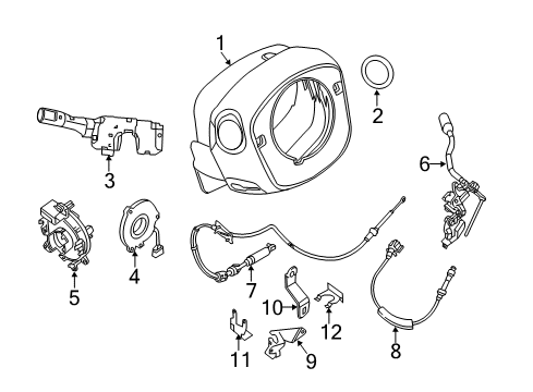 2021 Nissan NV 3500 Gear Shift Control - AT Diagram