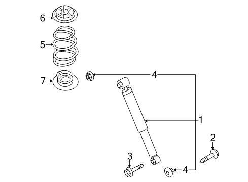 2021 Nissan Rogue Sport Shocks & Components - Rear Diagram 2