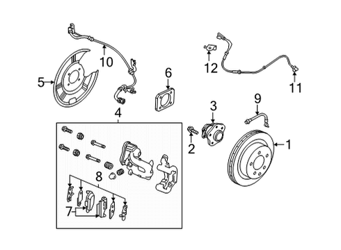 2021 Nissan Kicks Rear Brakes Diagram 1