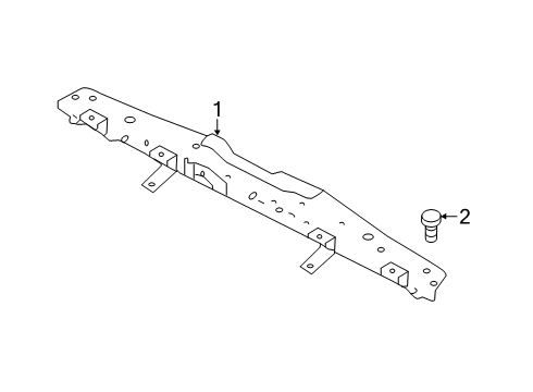 2021 Nissan Kicks Radiator Support Diagram